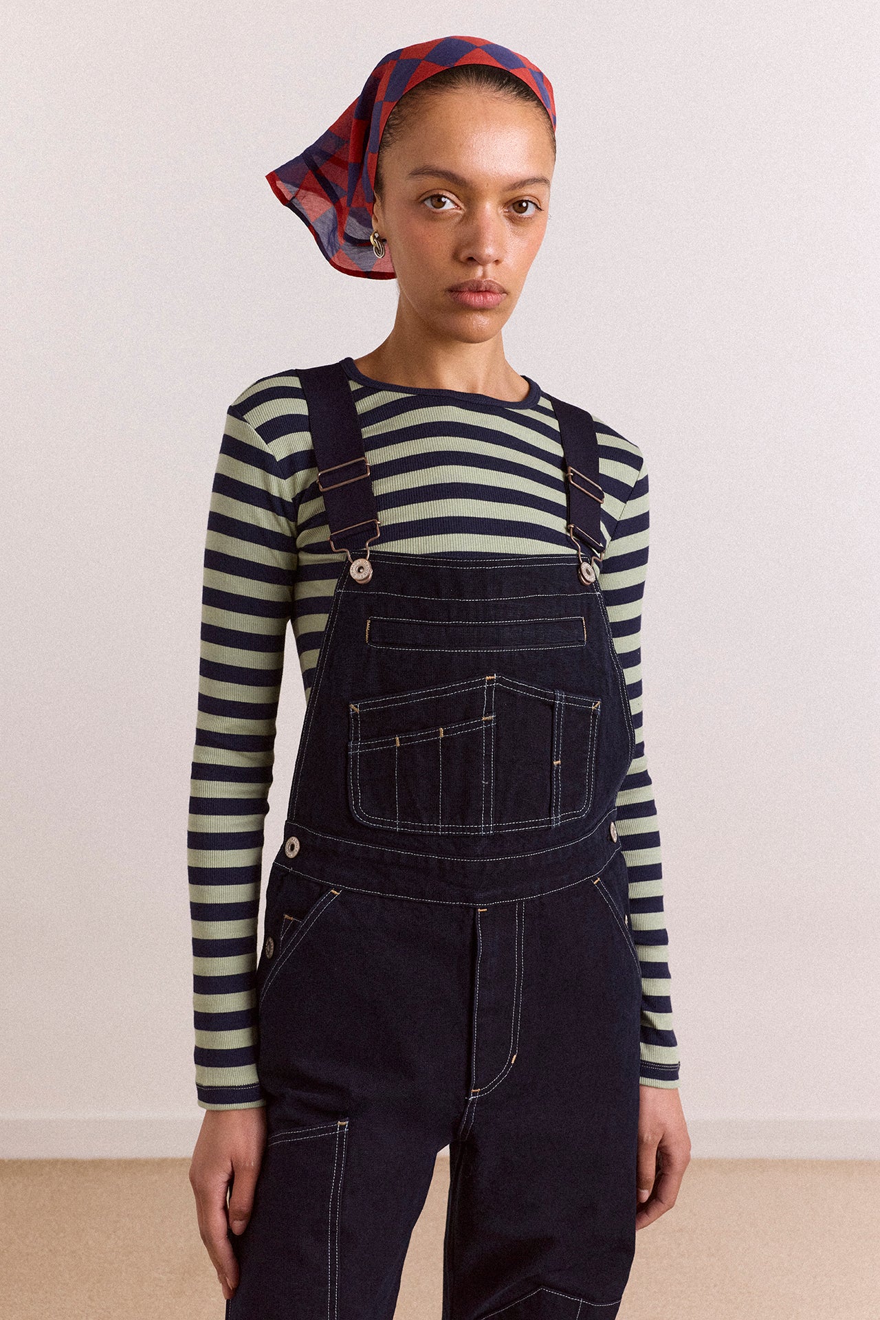 Lisa Workwear Denim Overalls – Damson Madder