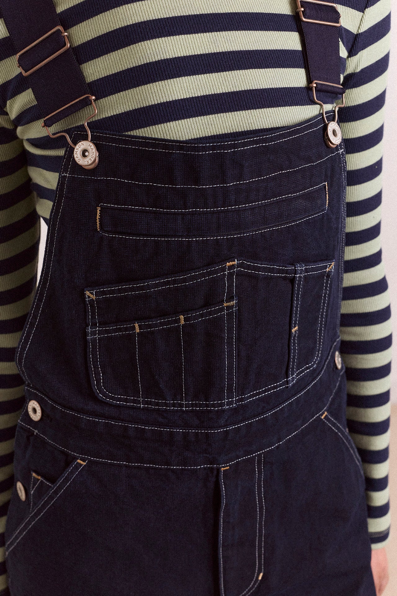 Lisa Workwear Denim Overalls – Damson Madder Lisa Workwear Denim Overalls – Damson Madder