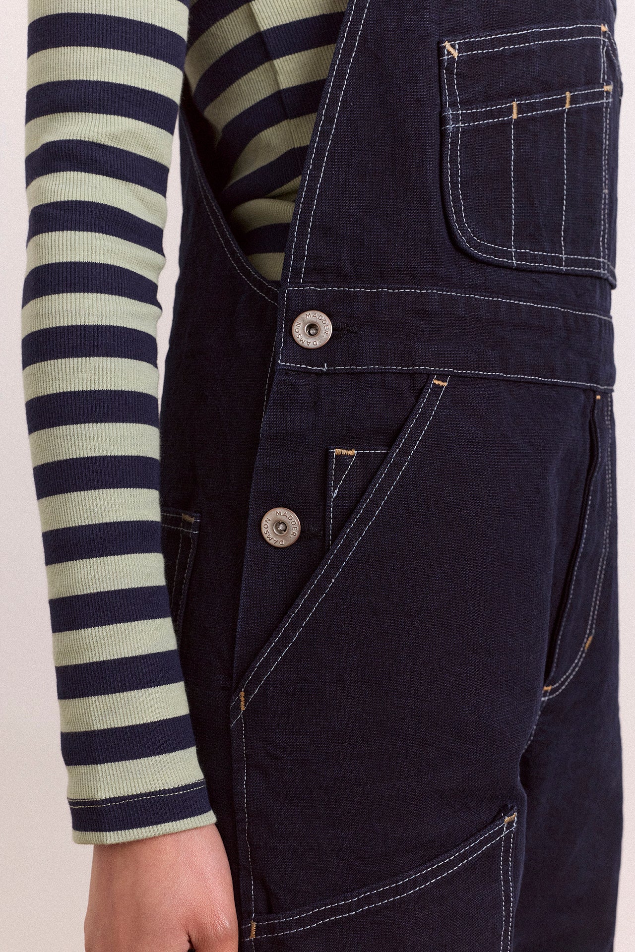 Lisa Workwear Denim Overalls – Damson Madder