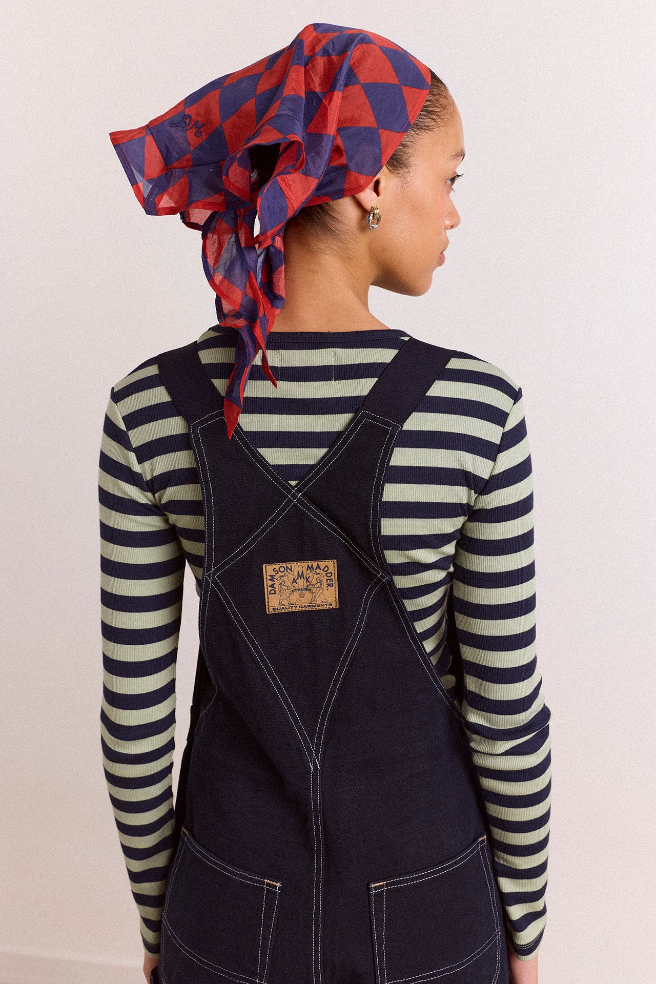 Lisa Workwear Denim Overalls – Damson Madder
