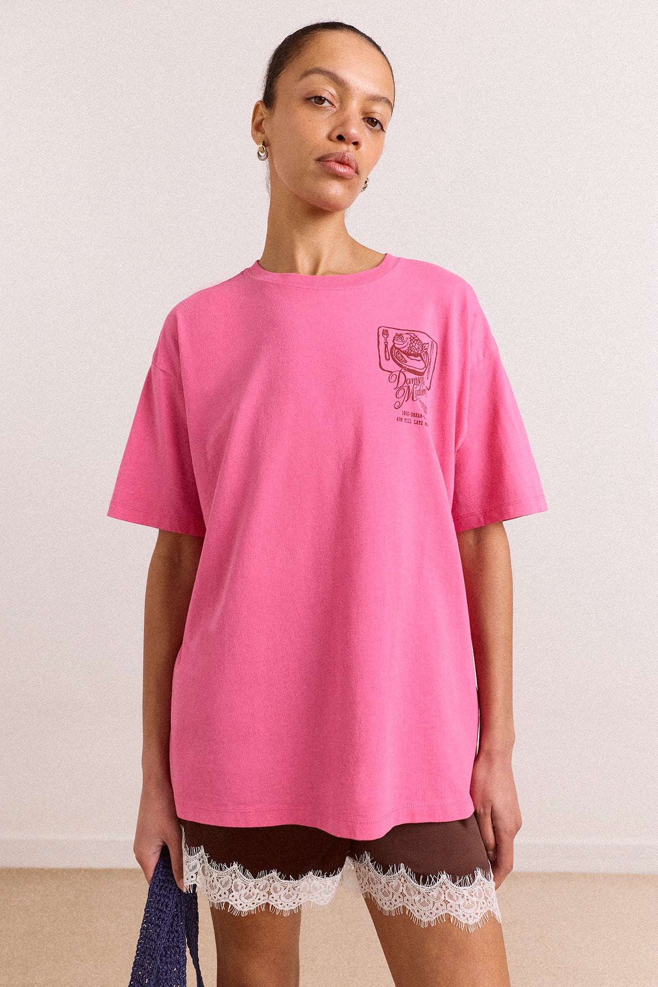 Gill Of Dreams Graphic Tee - Pink – Damson Madder