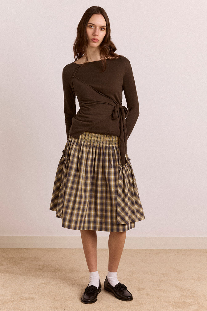Lilo Mini Dress - Cardamon Check