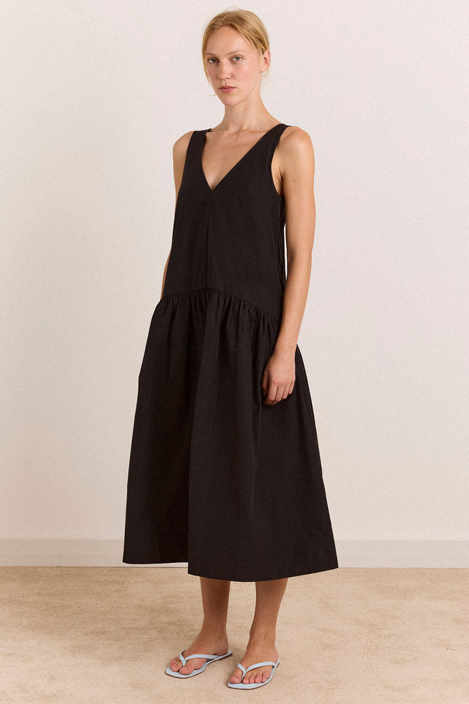 Dallas Midi Dress - Black