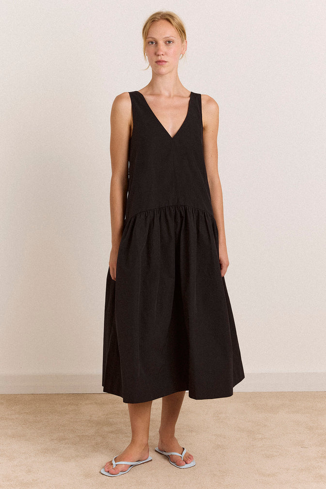 Dallas Midi Dress - Black