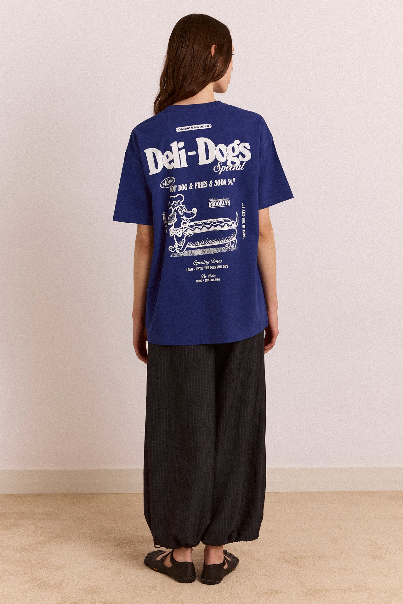 Deli Dog Ss Graphic Tee - Navy – Damson Madder