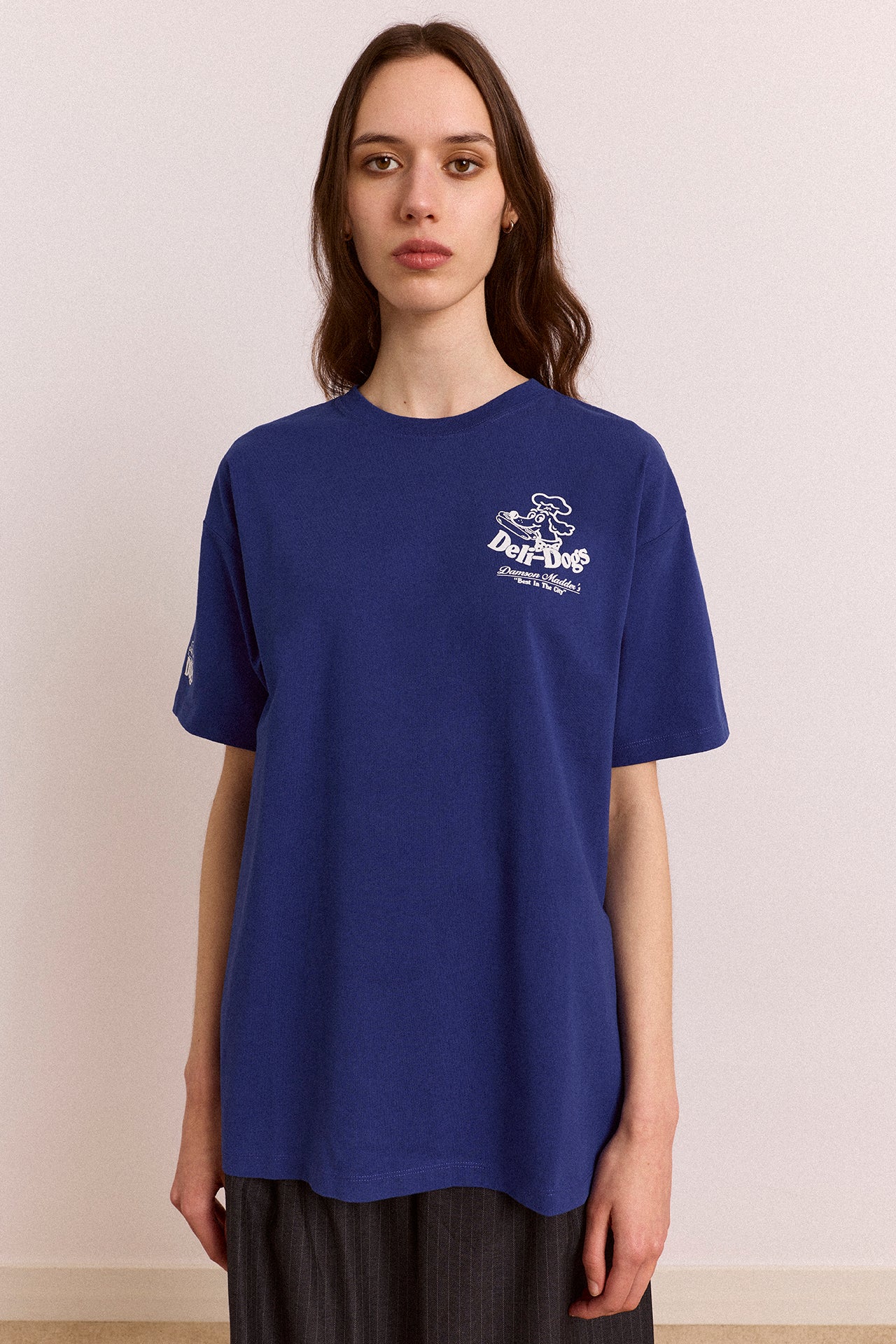 Deli Dog Ss Graphic Tee - Navy – Damson Madder