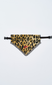 adjustable dog neckerchief - leopard & gingham