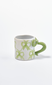 hand painted bow handle mug - bow design