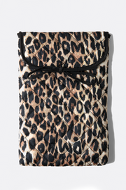 bow laptop bag - leopard