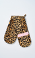 ruffle trim oven gloves - leopard