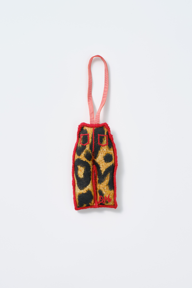 hand made christmas tree decoration - leopard trouser