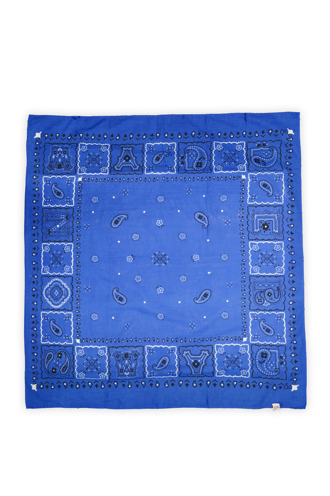 multi use bandana - blue paisley