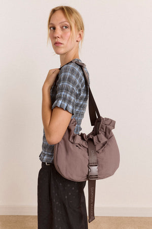 Atticus Buckle Bag - Grey