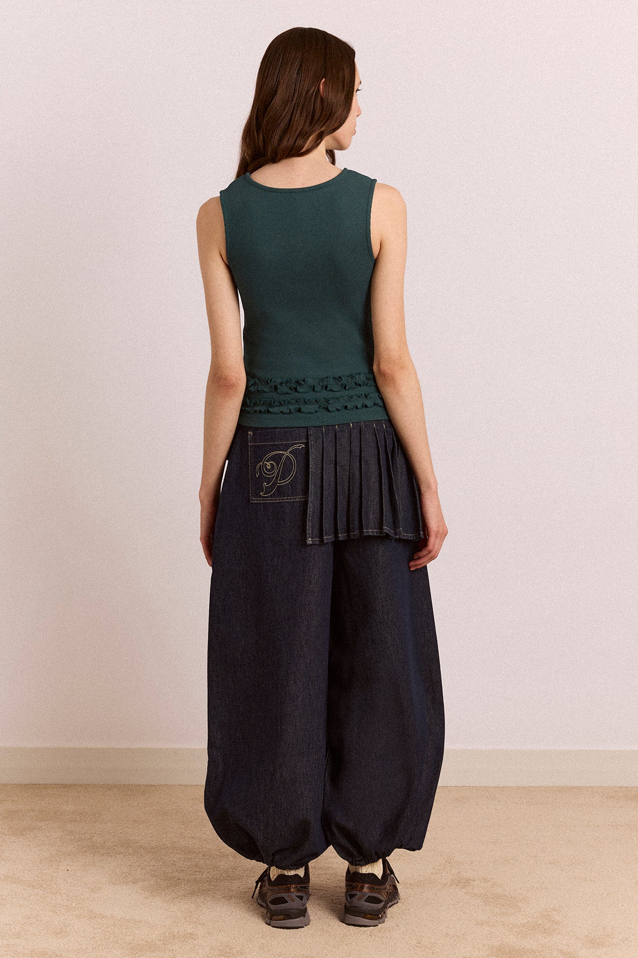 Ember Tank - Green – Damson Madder