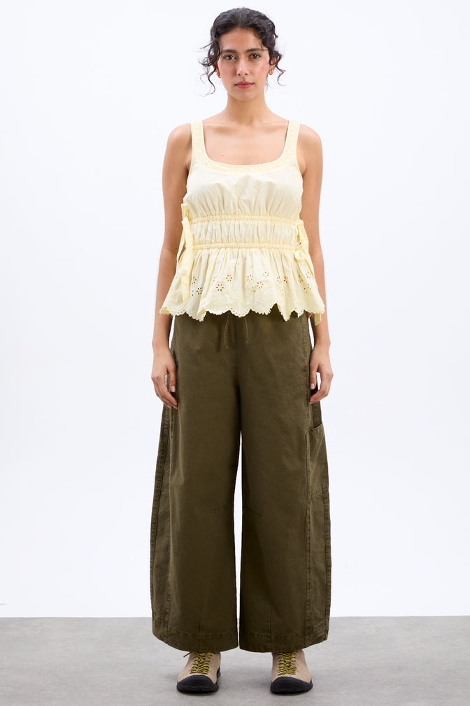 felix twill trousers - olive