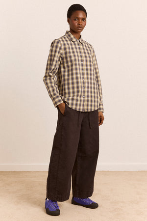 Solana Shirt - Cardamon Check