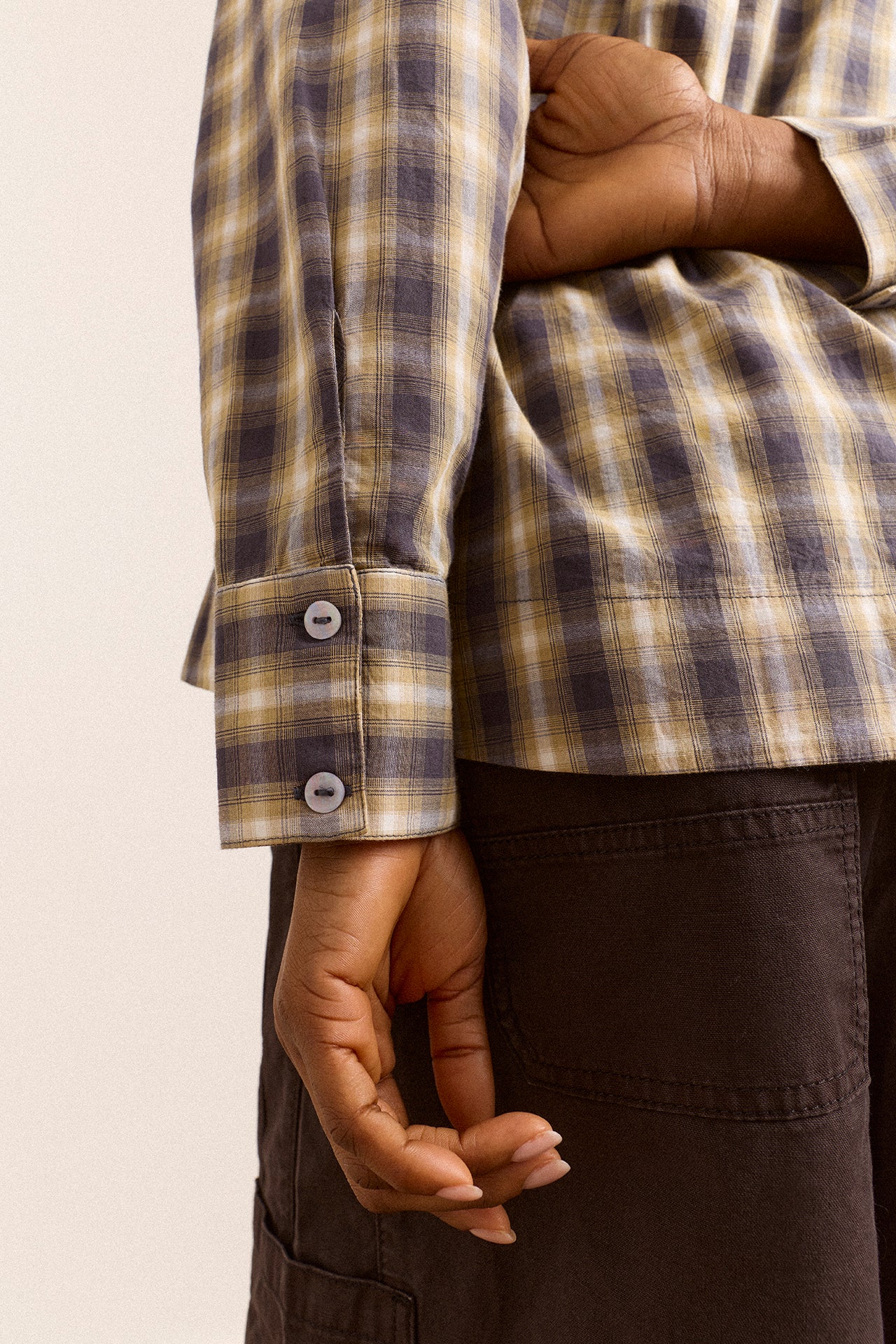 Solana Shirt - Cardamon Check – Damson Madder