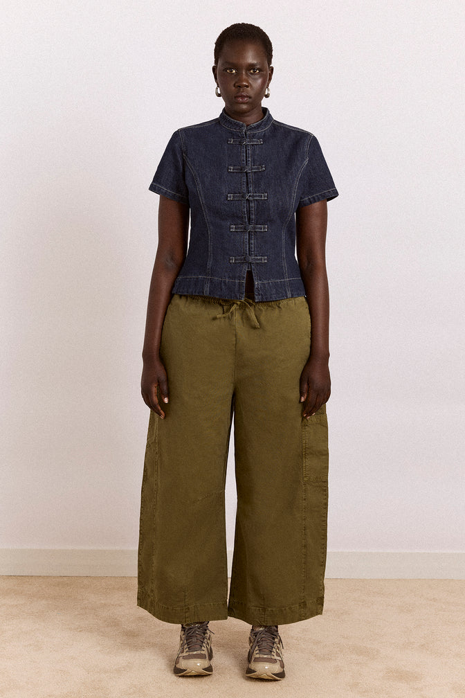 felix twill trousers - olive