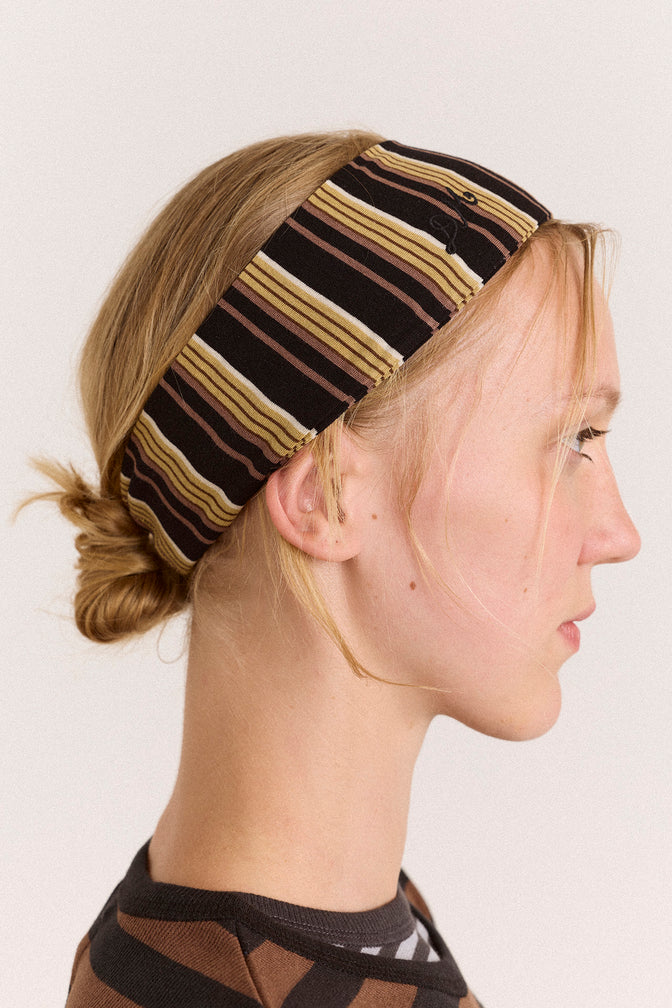 Stripe Headband - Chestnut Stripe