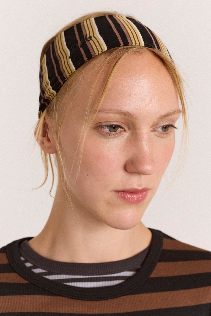 Stripe Headband - Chestnut Stripe