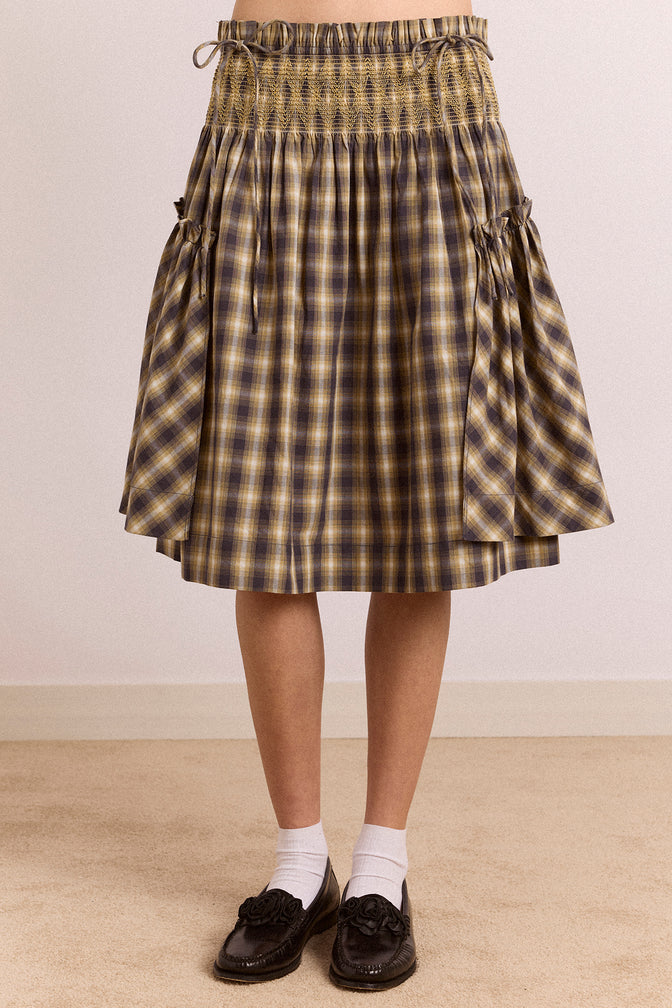 Lilo Mini Dress - Cardamon Check