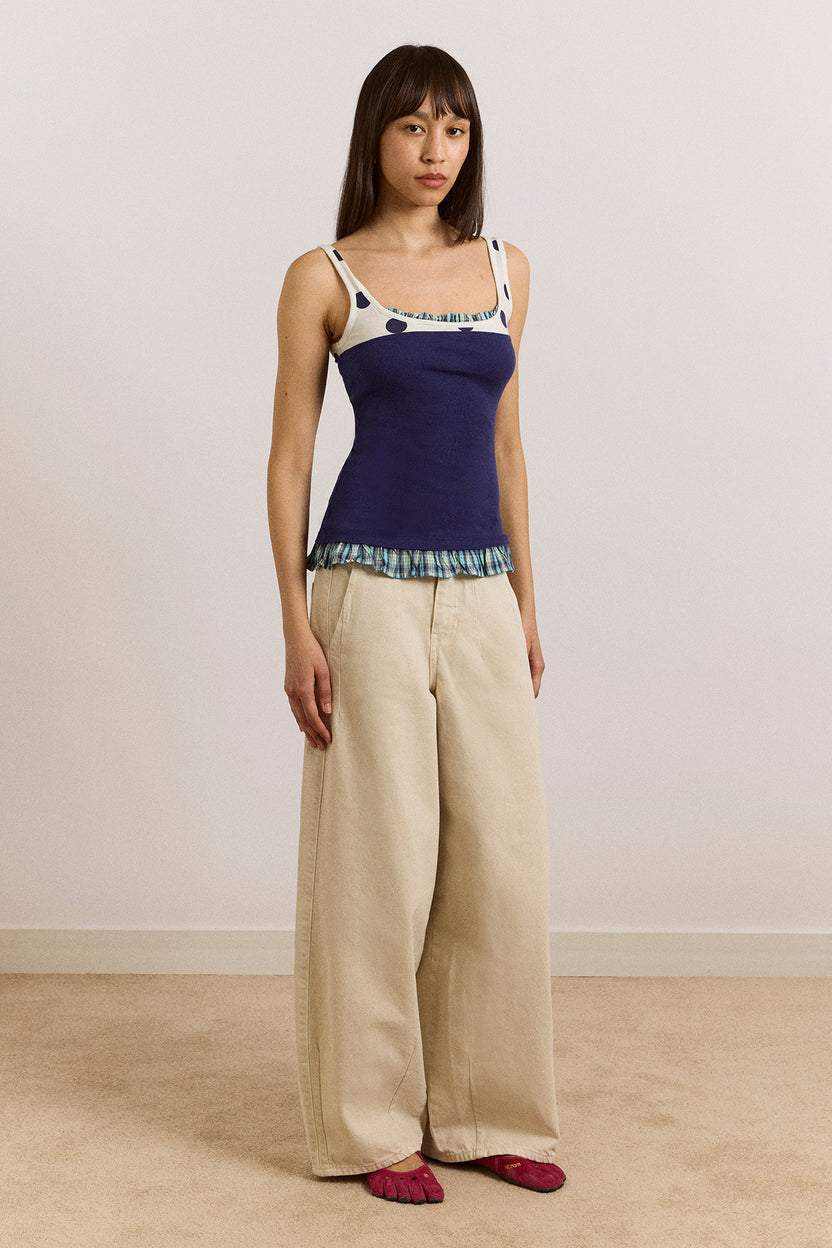 Idelle Jersey Top - Navy – Damson Madder