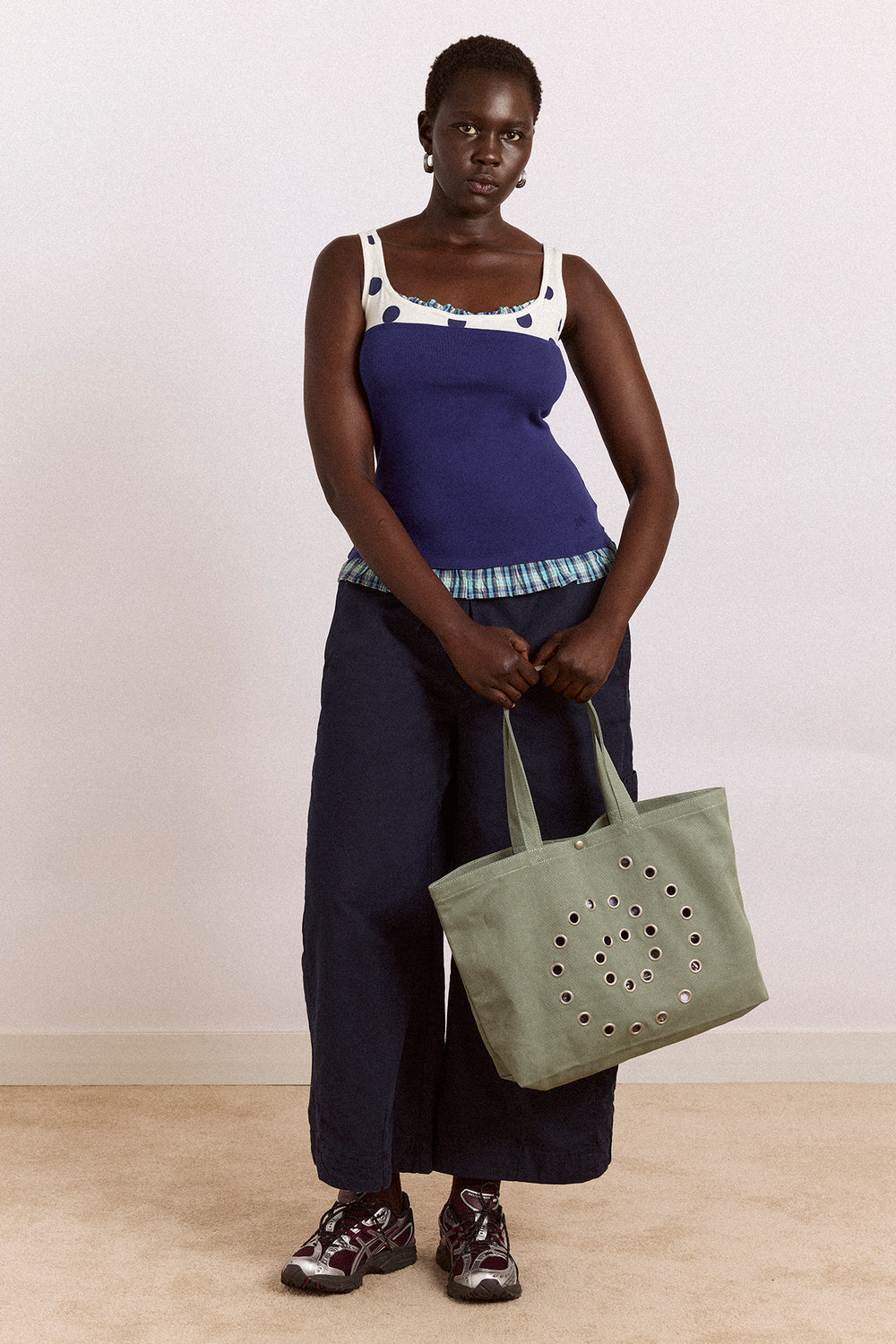 idelle jersey top - navy