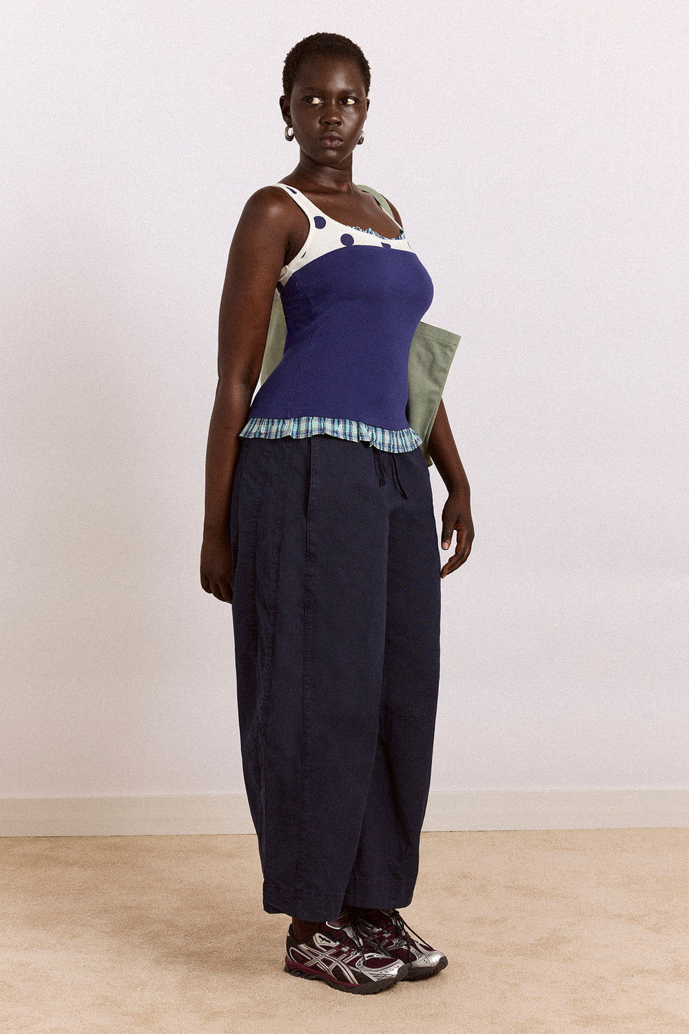 idelle jersey top - navy