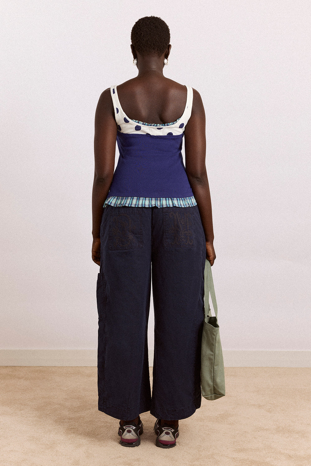 idelle jersey top - navy