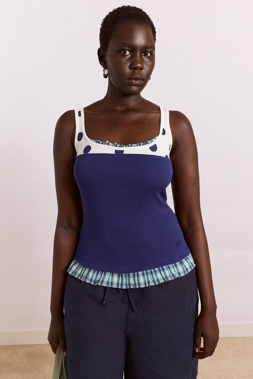 idelle jersey top - navy