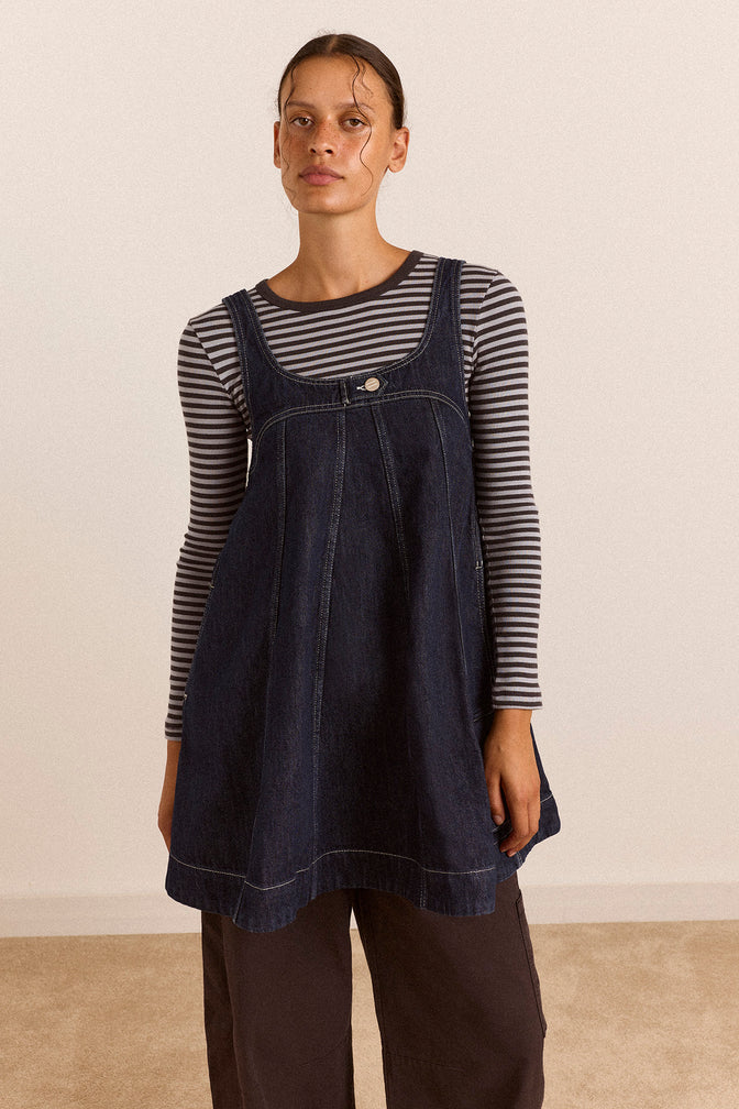 Immy Mini Dress - Dark Wash