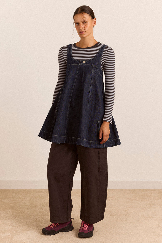 Immy Mini Dress - Dark Wash