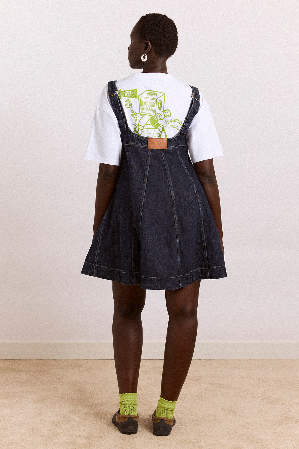 immy mini dress - dark wash