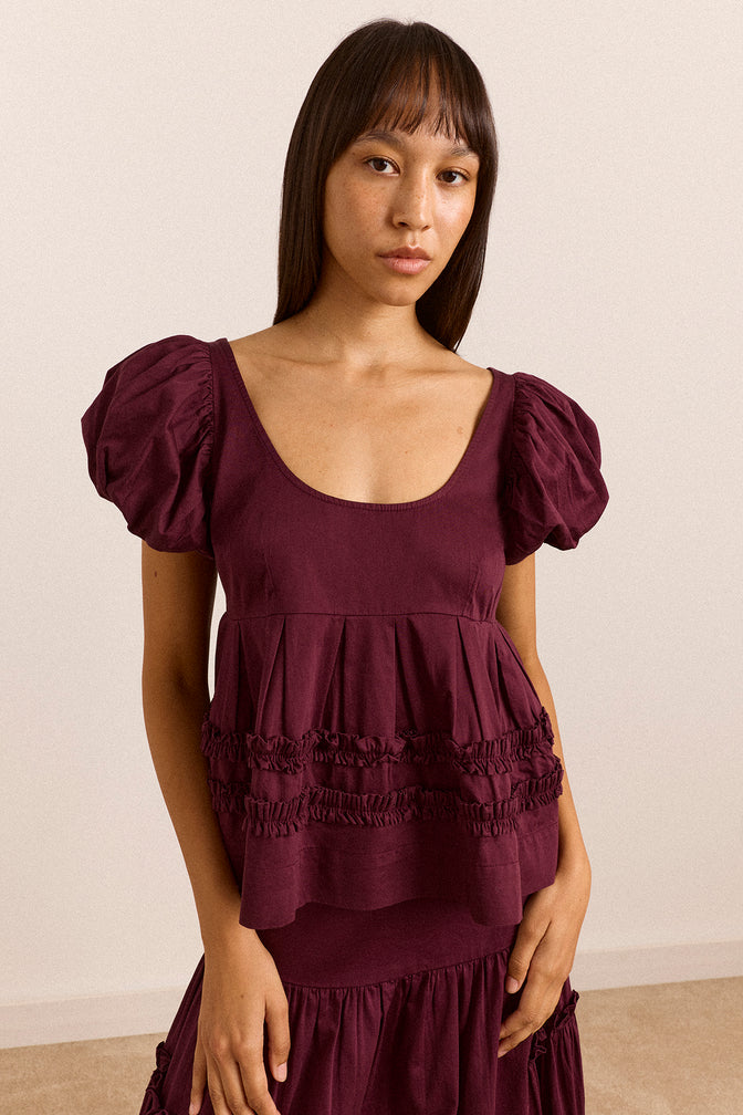 Joy Blouse - Plum