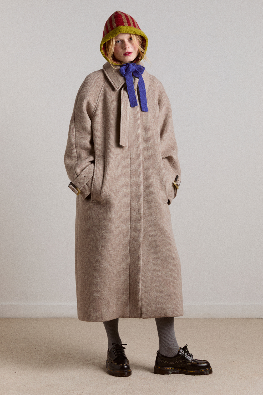 jude wool coat - oat