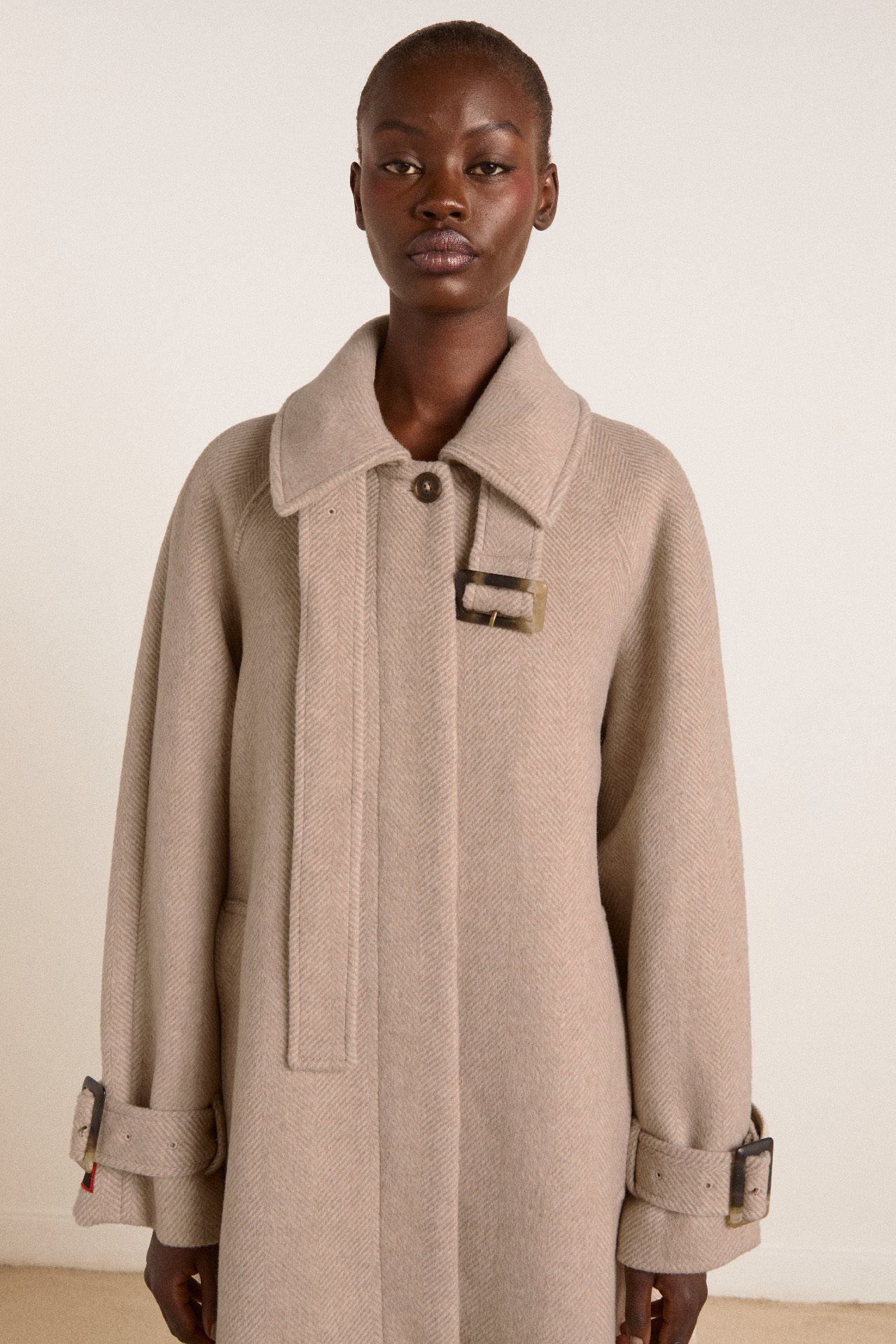 The Jude Oat Wool Coat | Long Wool Coat – Damson Madder