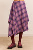 Katana Midi Skirt - Purple Check