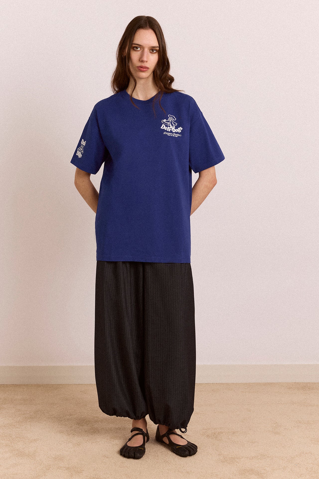 Deli Dog Ss Graphic Tee - Navy – Damson Madder