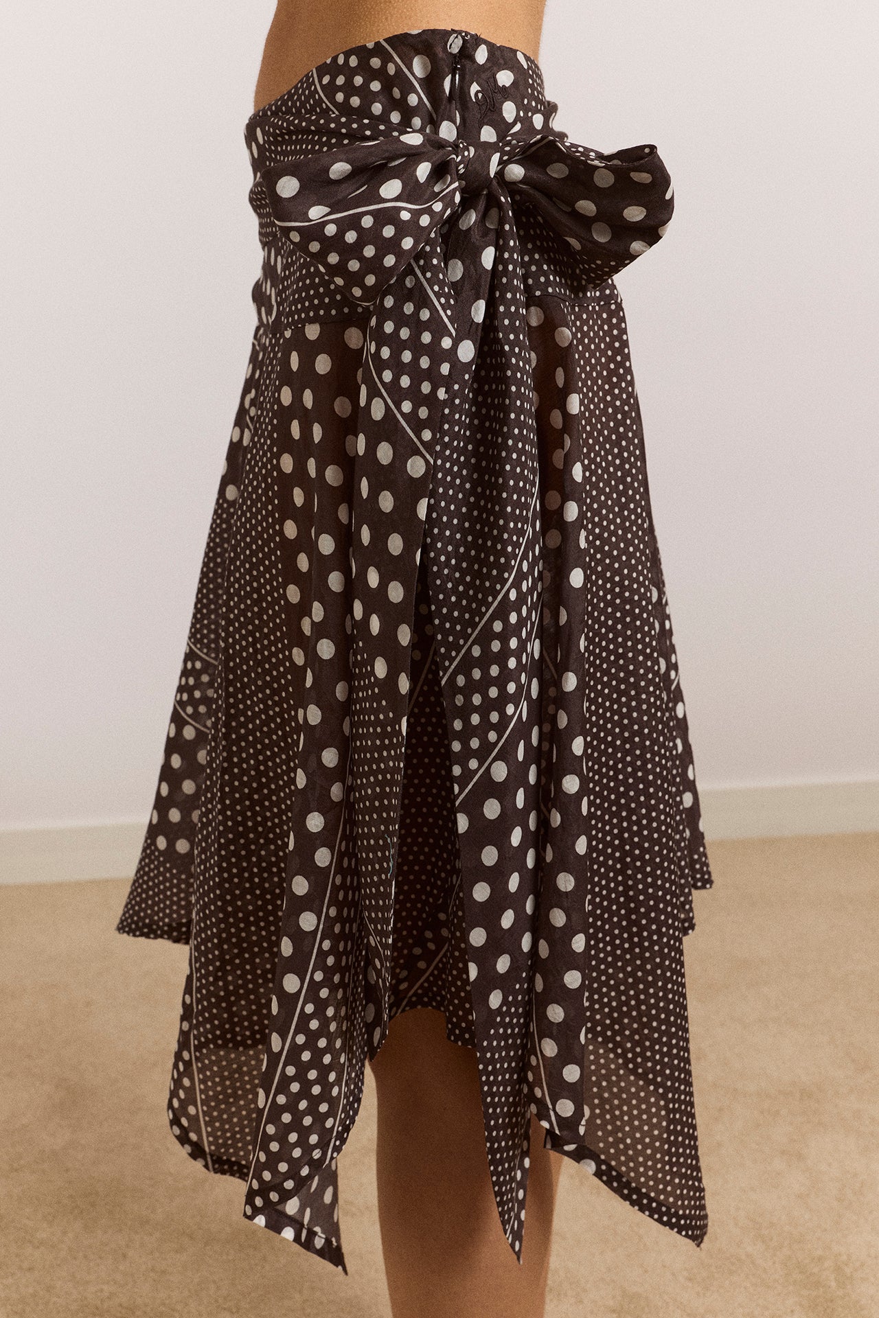 Parker Hanky Hem Skirt - Washed Black Spot – Damson Madder