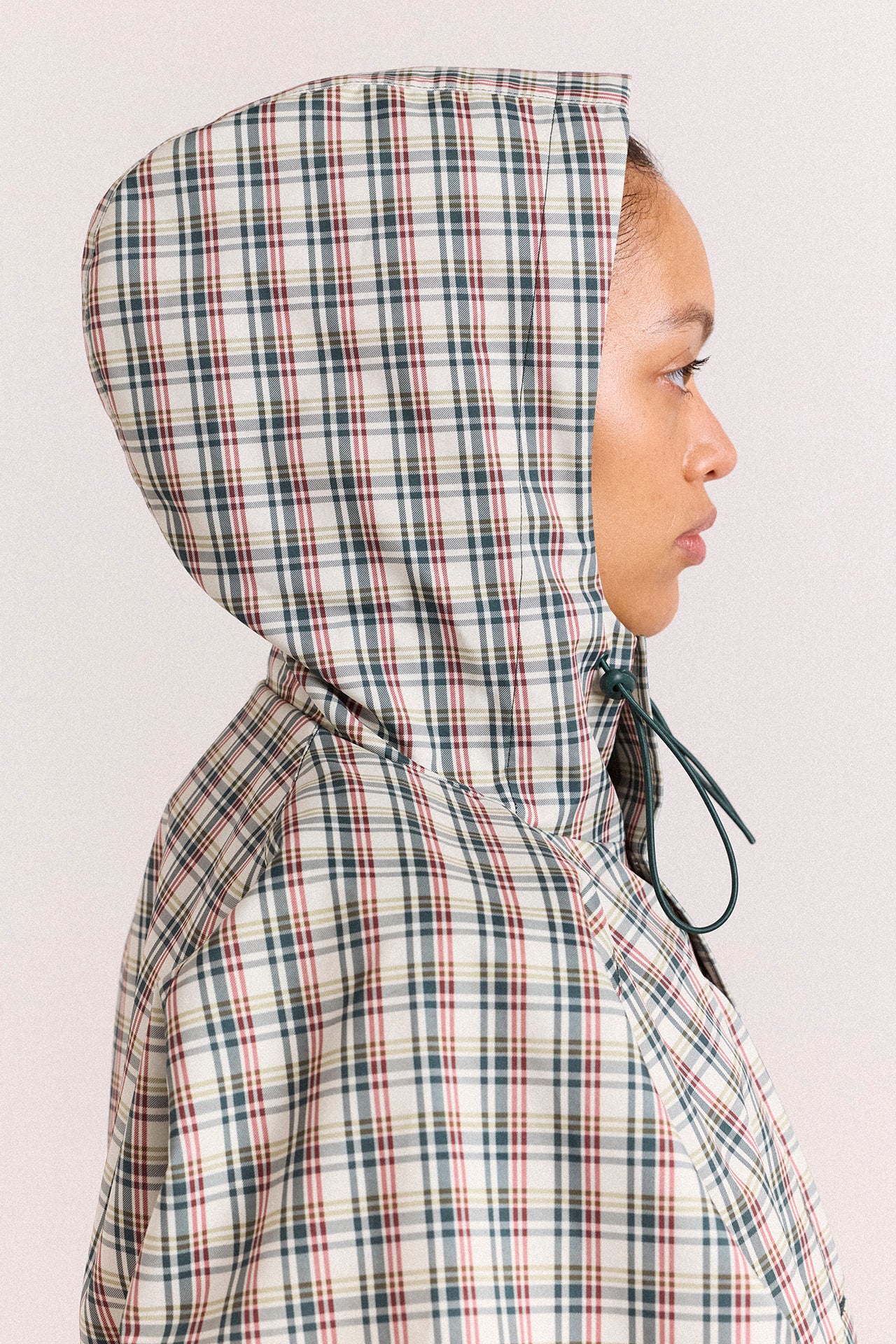 DAMSON MADDER チェック柄キルティングベスト 10号 Liu Raincoat - Elderberry Check – Damson Madder