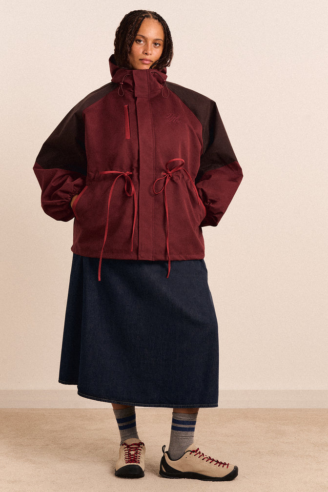 Pre-Order Liu Shower Proof Raincoat - Burgundy