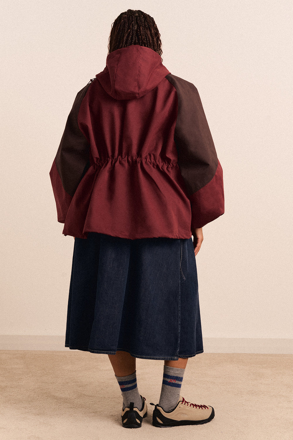 Pre-Order Liu Shower Proof Raincoat - Burgundy
