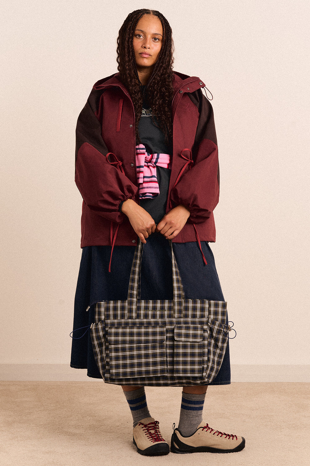 Pre-Order Liu Shower Proof Raincoat - Burgundy