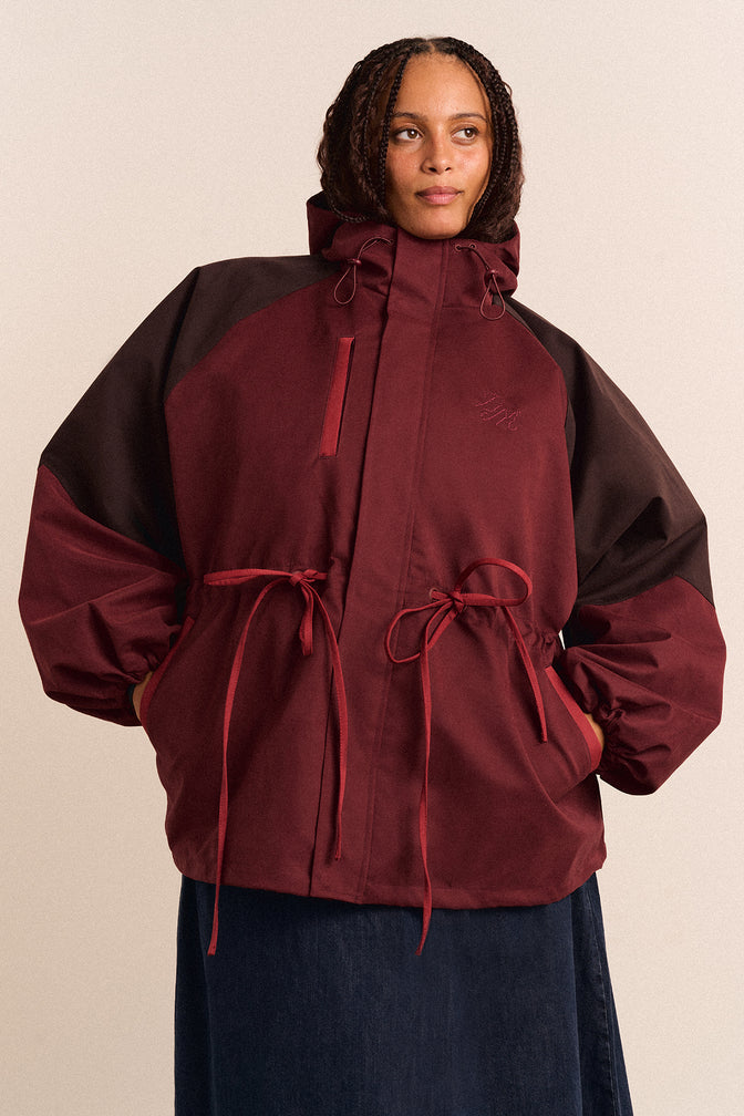 Pre-Order Liu Shower Proof Raincoat - Burgundy
