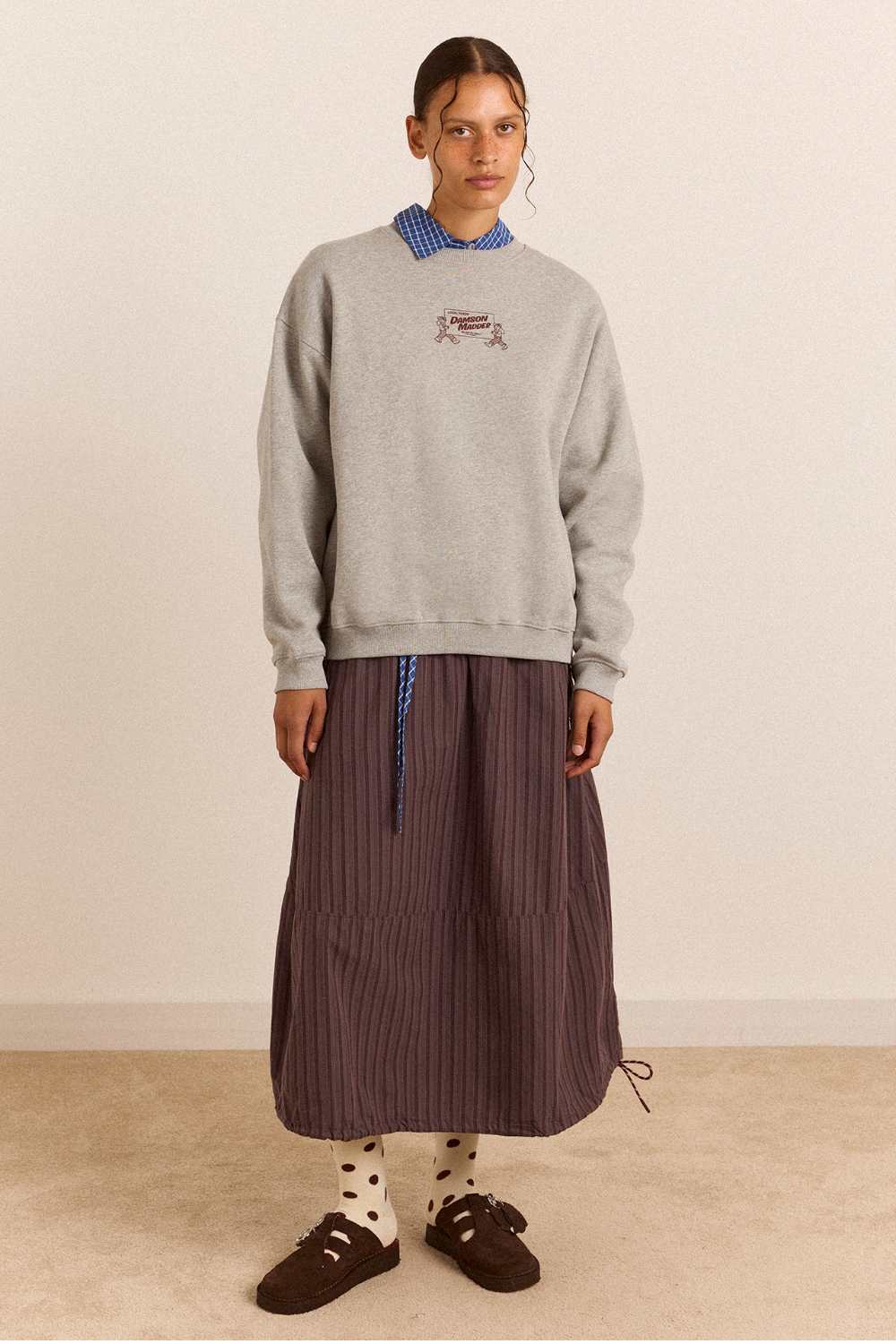 Local Fixers Graphic Sweat - Grey Marl