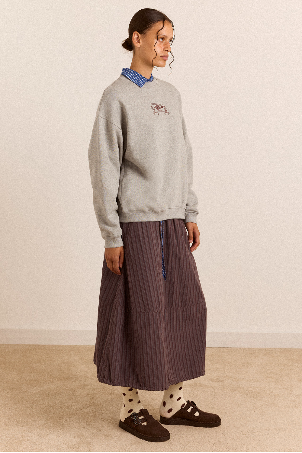 Local Fixers Graphic Sweat - Grey Marl