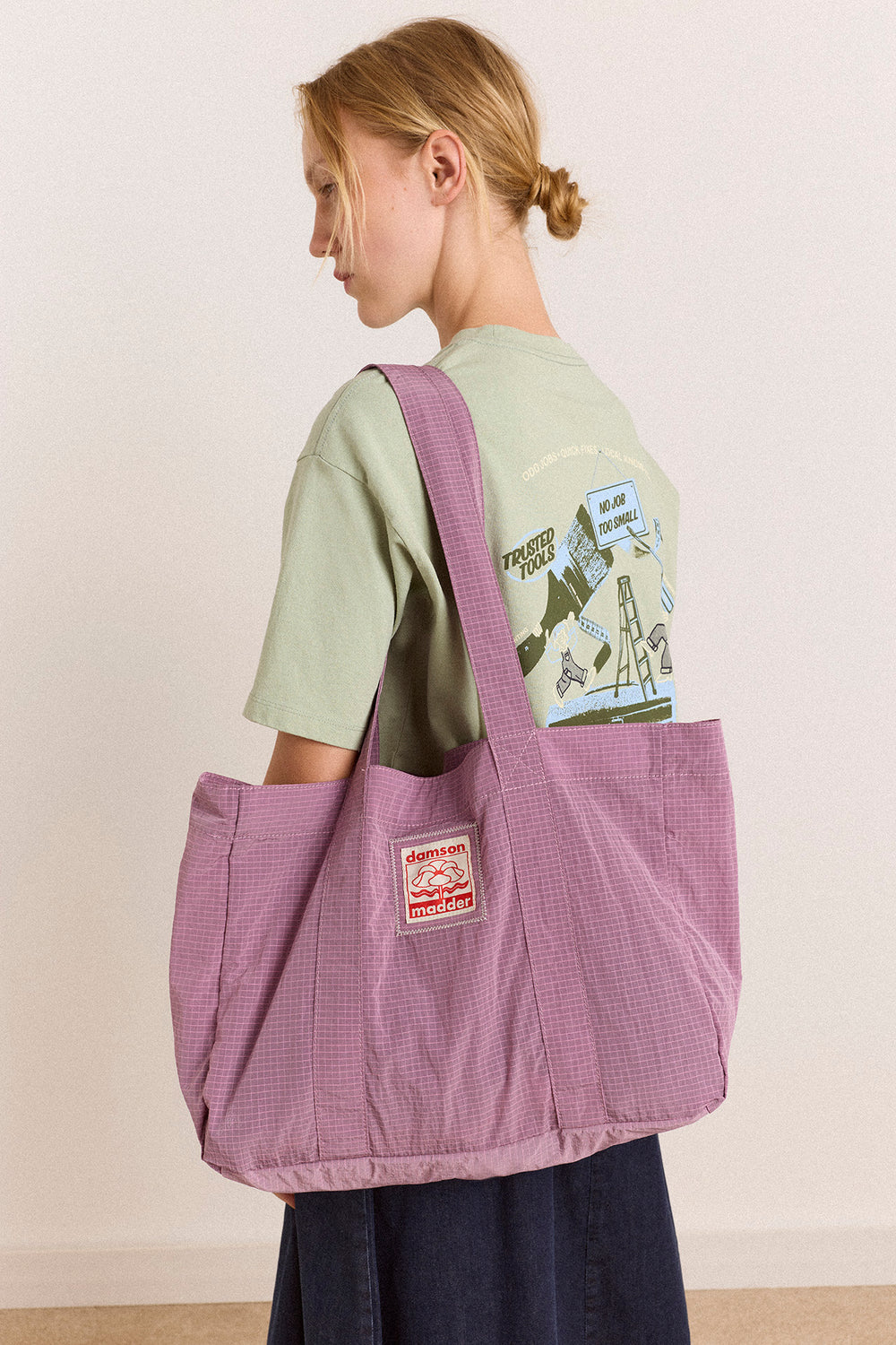 Ripstop Tote Bag - Mauve