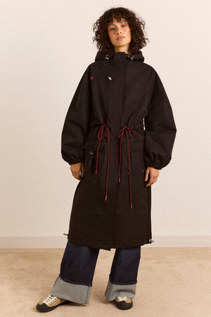 Logan Showerproof Raincoat- Black