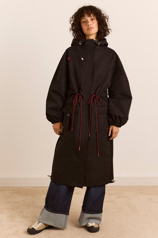 Logan Showerproof Raincoat- Black