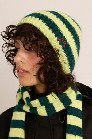 Beanie - Green Stripe